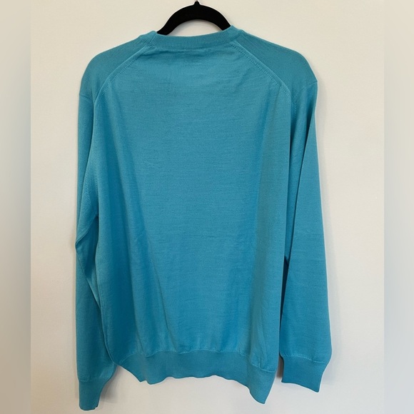 Men’s Sweater De Blasio (Turkey) Teal Size Large - Picture 2 of 8